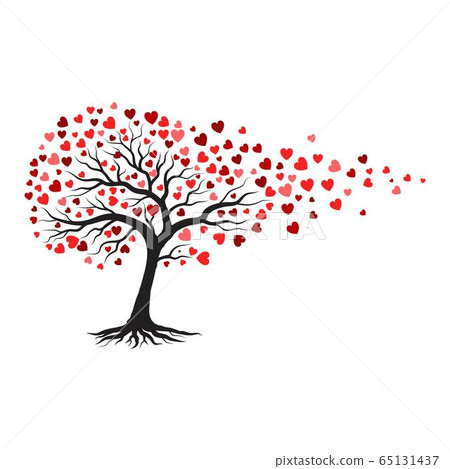 tree branch love vector ilustration design tree branch love vector ilustration design 65131437