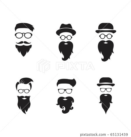 Moustache icon illustration design 65131439