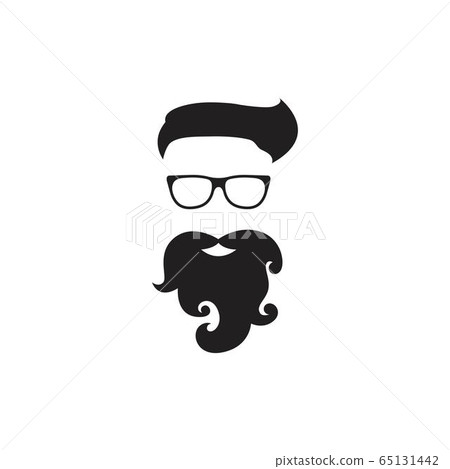 Moustache icon illustration design Moustache icon illustration design 65131442