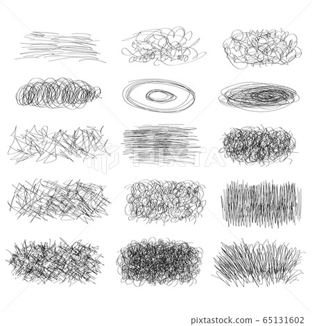 Strokes doodle set 65131602