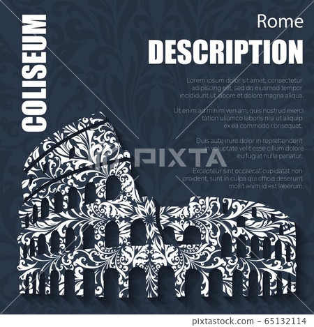 Retro boho floral pattern Coliseum 65132114