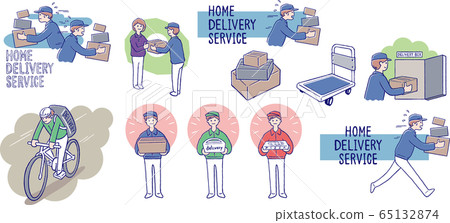 Courier delivery set Courier delivery set 65132874