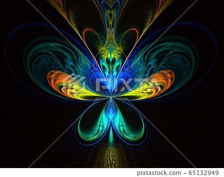 Digital computer fractal art abstract fractals, 65132949