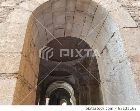 Interior of ancient Byzantine Greek Church of Saint Nicholas the Wonderworker located in the modern town of Demre, Antalya Province, Turkey 65133162