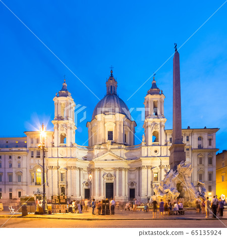 Navona square in Rome, Italy. Navona square in Rome, Italy. 65135924