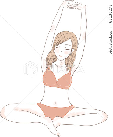 比基尼泳裝形象的一名婦女 65136275