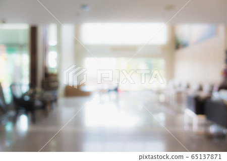 Abstract blur and defocus hotel lobby interior 65137871