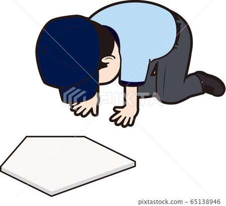 Frustrated baseball referee Frustrated baseball referee 65138946