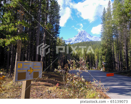 秋季加拿大落基山脈關閉水禽湖營地(加拿大) 秋季加拿大落基山脈關閉水禽湖營地(加拿大) 65139073