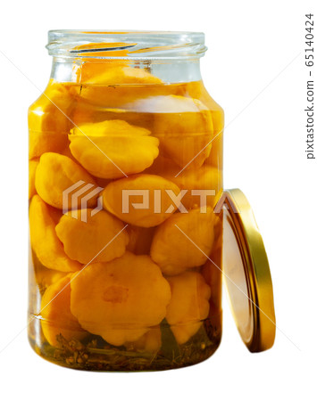Glass jar with pickled patio Glass jar with pickled patio 65140424