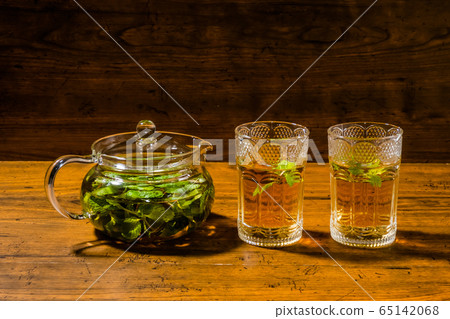 Mint tea herb tea mint tea served at Moroccan Mint tea herb tea mint tea served at Moroccan 65142068