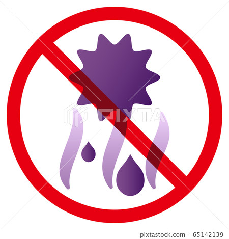 Virus and ban mark 65142139