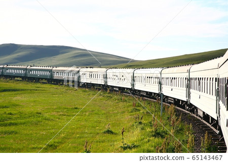 Trans-Siberian Railway from  beijing china  to ulaanbaatar  Mongolia 65143467