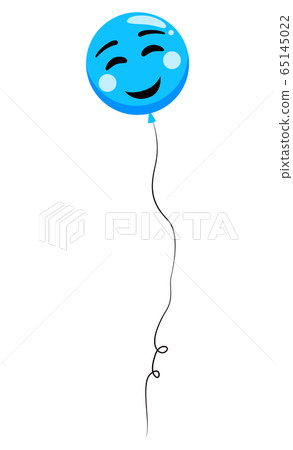 Blue Smiling Face Helium Balloon Vector Image Blue Smiling Face Helium Balloon Vector Image 65145022