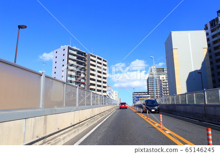 Kuramaebashi-dori traffic scene Kuramaebashi-dori traffic scene 65146245