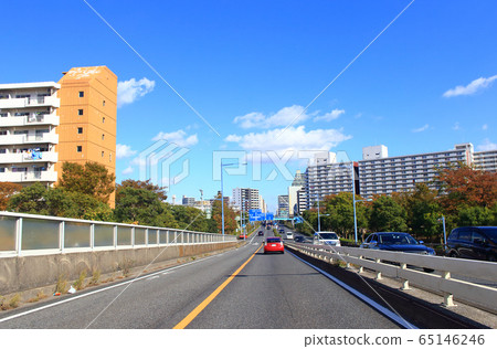 Kuramaebashi-dori traffic scene Kuramaebashi-dori traffic scene 65146246