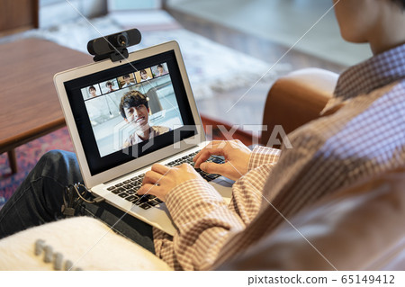 Online meeting Telework remote work image 65149412