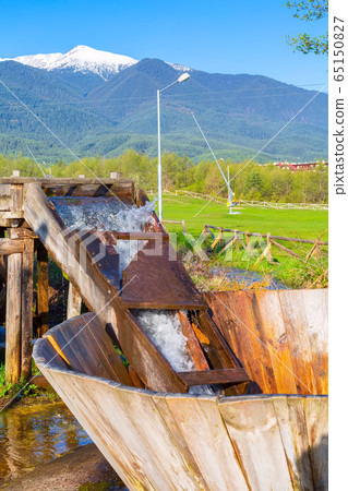 Bulgarian valevica. Old style washing machine Bulgarian valevica. Old style washing machine 65150827