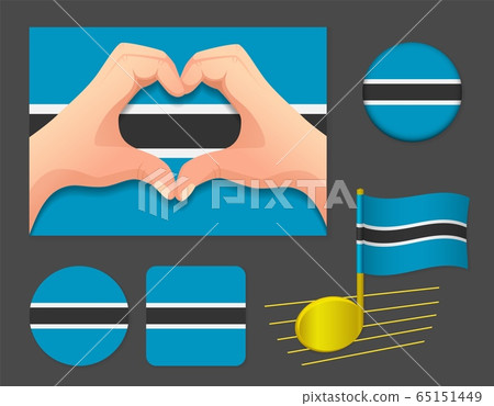 Botswana flag icon Botswana flag icon 65151449