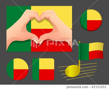 Benin flag icon 65151451