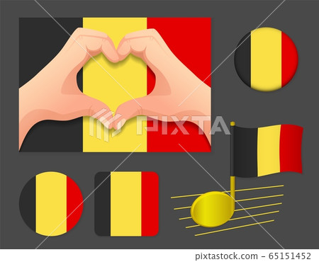 Belgium flag icon. Belgium flag icon. 65151452