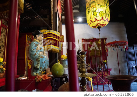 Old temple at Hoi An city,ancient town - highlight of any trip to Vietnam. Old temple at Hoi An city,ancient town - highlight of any trip to Vietnam. 65151806