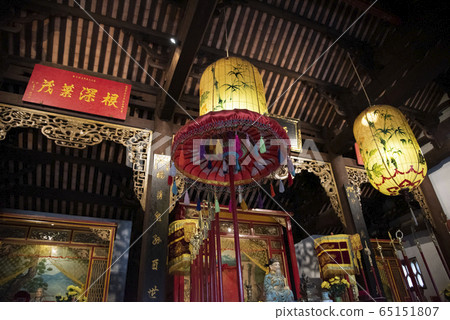 Old temple at Hoi An city,ancient town - highlight of any trip to Vietnam. Old temple at Hoi An city,ancient town - highlight of any trip to Vietnam. 65151807