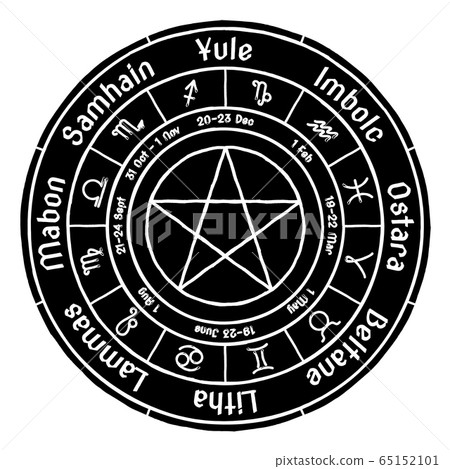 The Wheel of the Year. Cycle of festivals. Wiccan, The Wheel of the Year. Cycle of festivals. Wiccan, 65152101