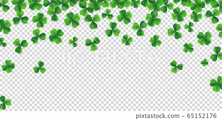 Patrick day background with vector four-leaf Patrick day background with vector four-leaf 65152176