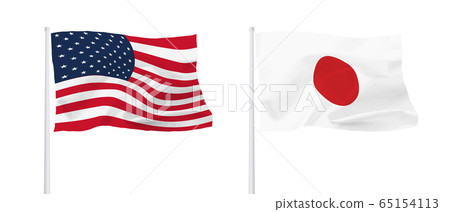 US-Japan flag US-Japan flag 65154113
