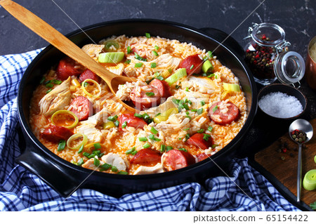 Classic southern cuisine chicken bog with rice Classic southern cuisine chicken bog with rice 65154422
