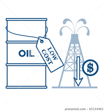 Oil Economic Crisis Drop prices falls down WTI 65154461