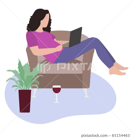 Quarantine Remote Work Freelance Studying People 65154463