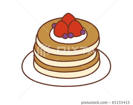 Hot cake_2_ toppings - Stock Illustration [65155415] - PIXTA