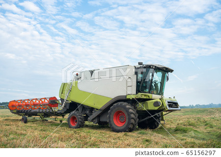 Combine harvester with header removed. Agriculture Image 65156297