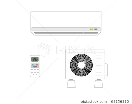 Air conditioner remote control outdoor unit - Stock Illustration ...
