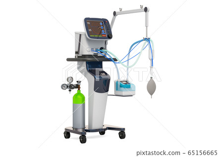 Medical Ventilator for artificial ventilation, 3D Medical Ventilator for artificial ventilation, 3D 65156665