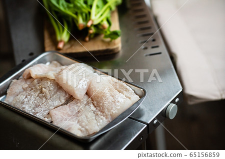 Preparation of cooking scene Meunier 65156859