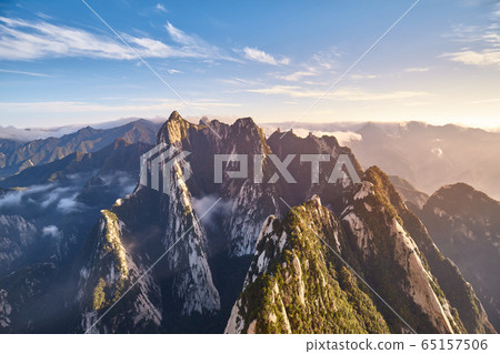 Huashan National Park mountain landscape at sunset Huashan National Park mountain landscape at sunset 65157506