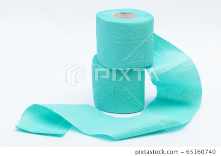 Roll of a toilet paper on a white background Roll of a toilet paper on a white background 65160740