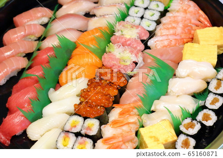 Sushi party, home party, toro, tuna, shrimp, thai, salmon roe, delicious sushi, Edomae, scroll, sushi, sushi Sushi party, home party, toro, tuna, shrimp, thai, salmon roe, delicious sushi, Edomae, scroll, sushi, sushi 65160871