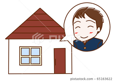 Male student enjoying STAY HOME Male student enjoying STAY HOME 65163622
