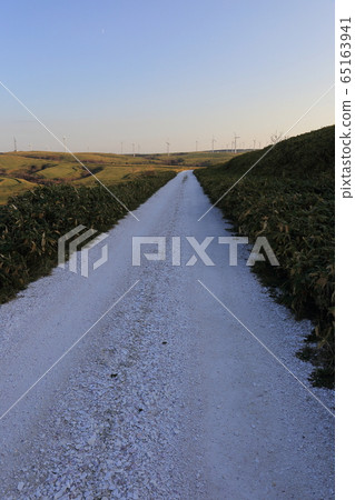Hokkaido Wakkanai White Road and Cape Soya Wind Farm 65163941