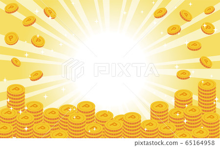 Point coin background Point coin background 65164958