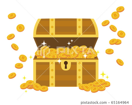 Bitcoin treasure chest - Stock Illustration [65164964] - PIXTA