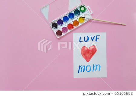 Happy mothers day card made by a child Happy mothers day card made by a child 65165698