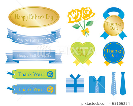 Father's Day flowers, gifts and stickers set Father's Day flowers, gifts and stickers set 65166254