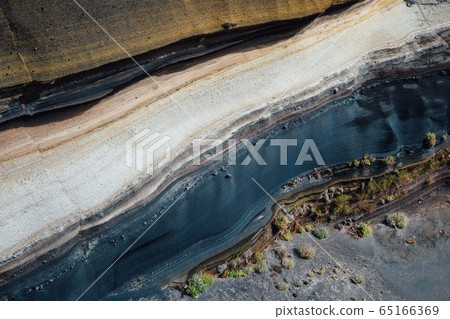 stratum of Earth crust in cross-section, abstract stratum of Earth crust in cross-section, abstract 65166369