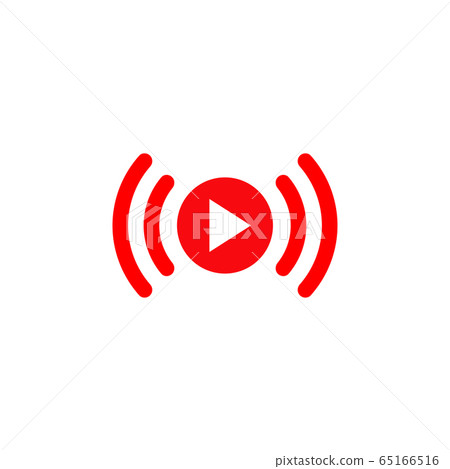 Live Stream sign. Red symbol, button of live Live Stream sign. Red symbol, button of live 65166516