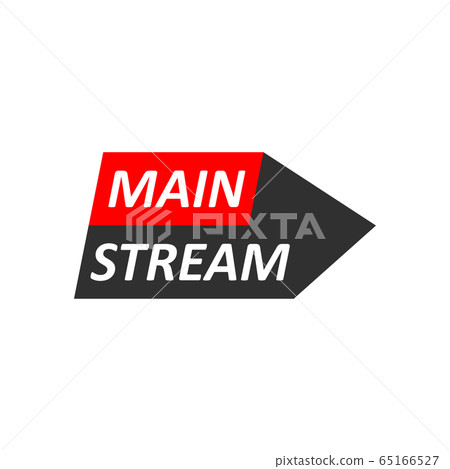 Mainstream logo, emblem. Symbol of dominant Mainstream logo, emblem. Symbol of dominant 65166527